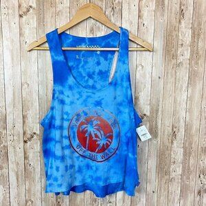 VANS Women's Blue Tie Dye Off the Wall Tank Size M Women